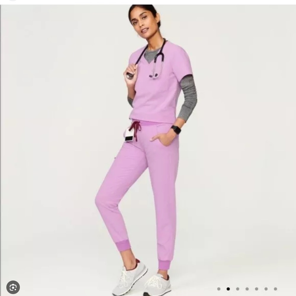 Figs Matching Scrub Set In Dusk